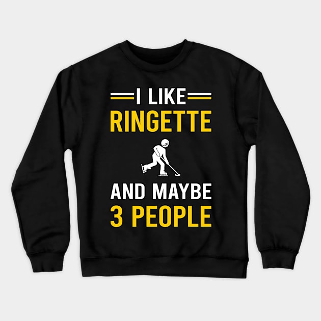 3 People Ringette Crewneck Sweatshirt by Good Day